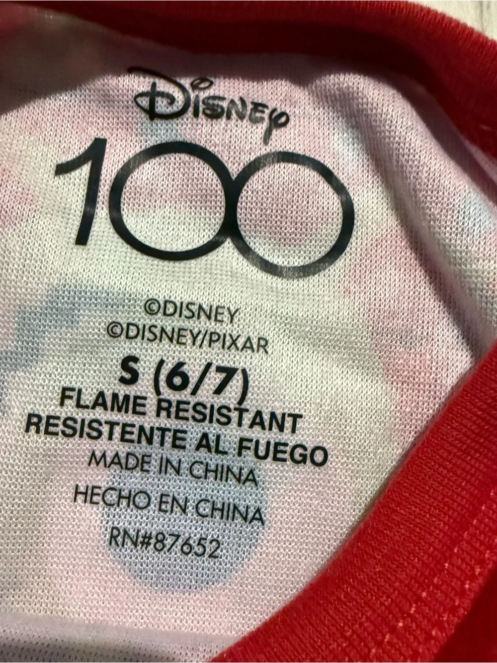 Disney 100 Boys S 6/7 Christmas Pajama Set NWOT